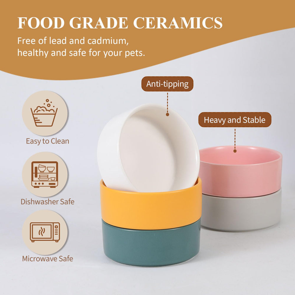 HCHLQLZ non-slip wood stand grips the bowl securely during meals