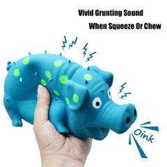 HCHYE Pig Squeaky Toy purple close-up highlights vibrant color options for playtime.