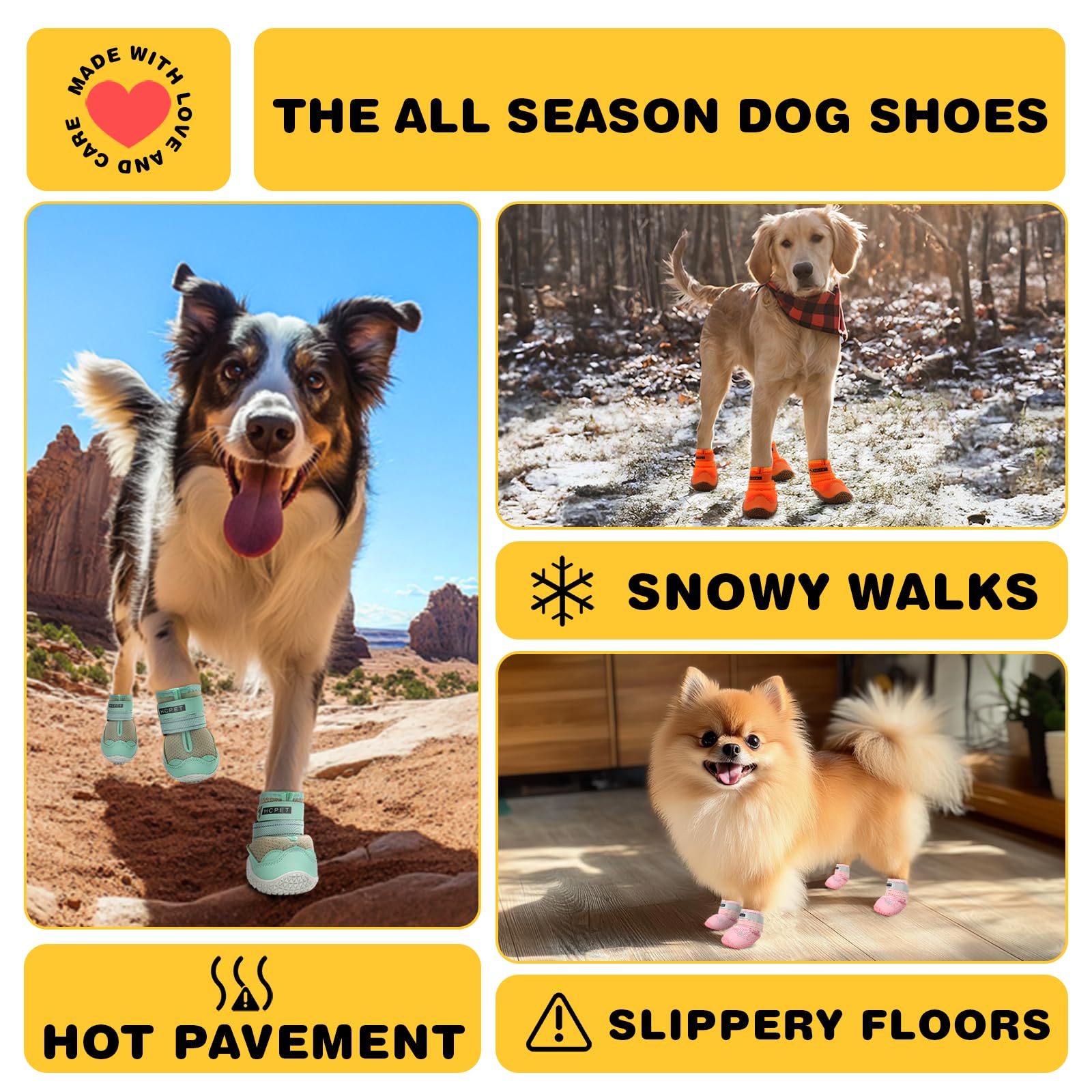 Hcpet anti-slip rubber soles boost traction on surfaces