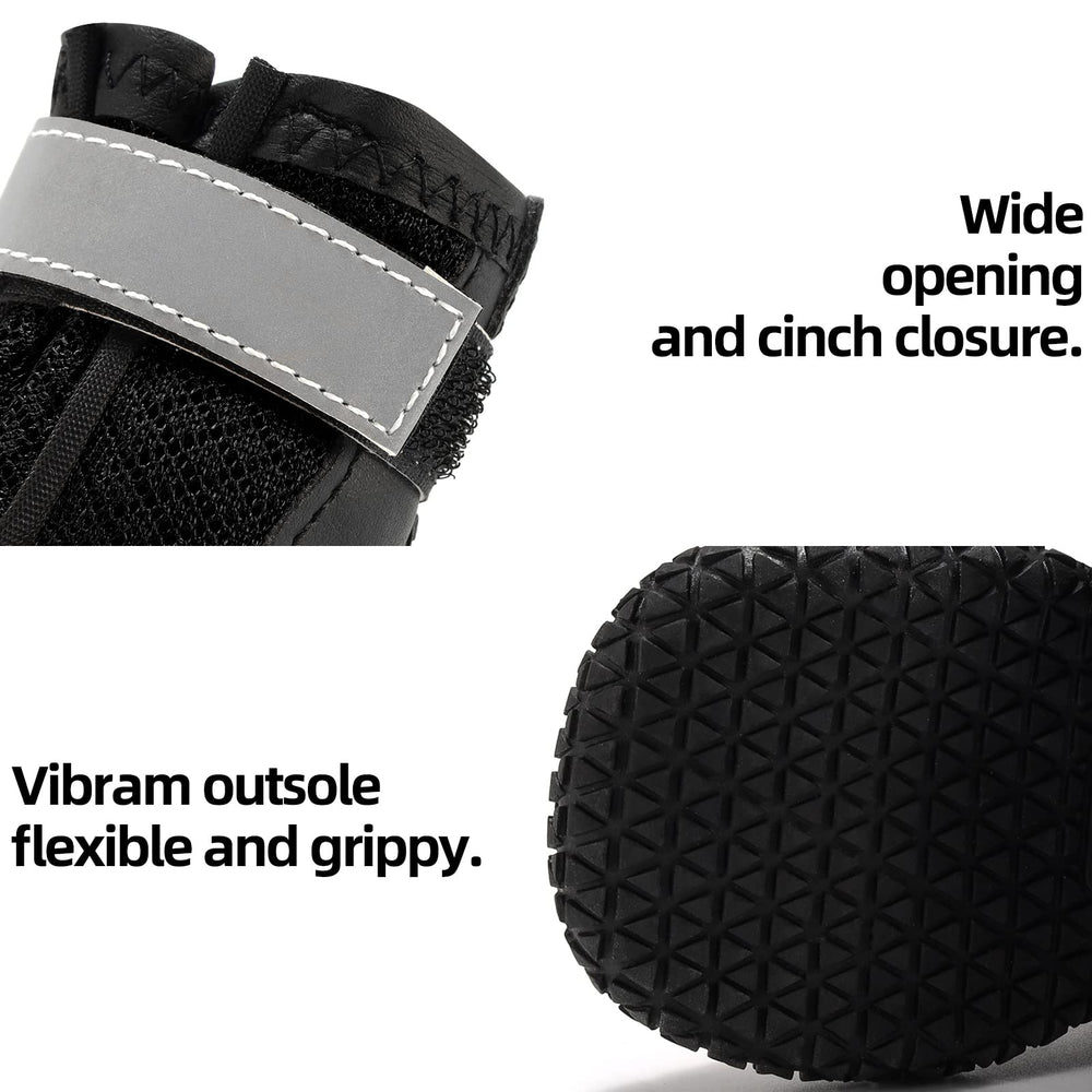Hcpet non-slip bottom keeps boots in place on varied terrains