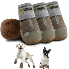 Hcpet dog shoes side view highlights anti-slip grip for slippery surfaces