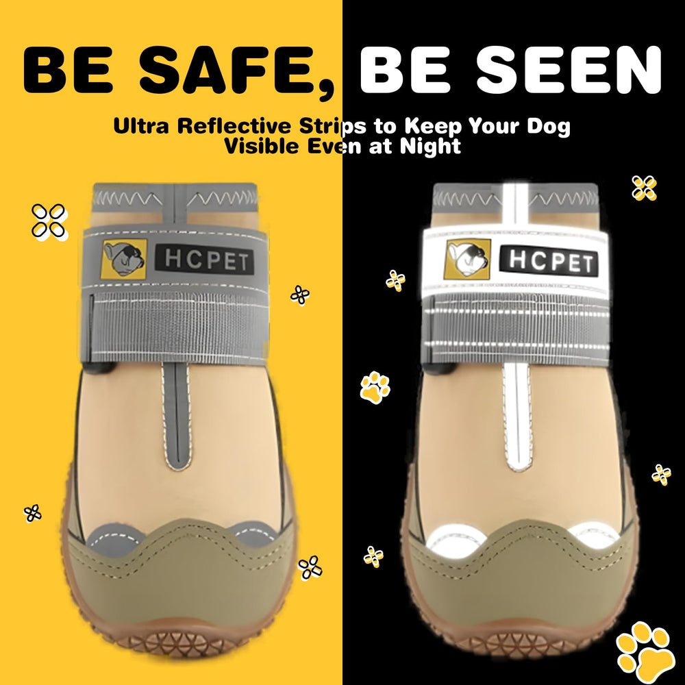Hcpet dog shoes size1 paw protection during outdoor walks