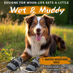 Hcpet dog shoes size 7 sole tread close-up highlights anti-slip grip