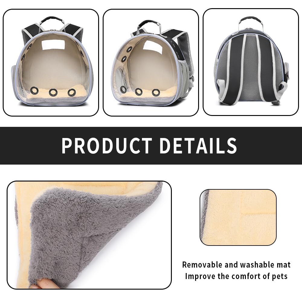 Hcupet Bunny Carrier inner mat image demonstrating removable cushioning for travel.