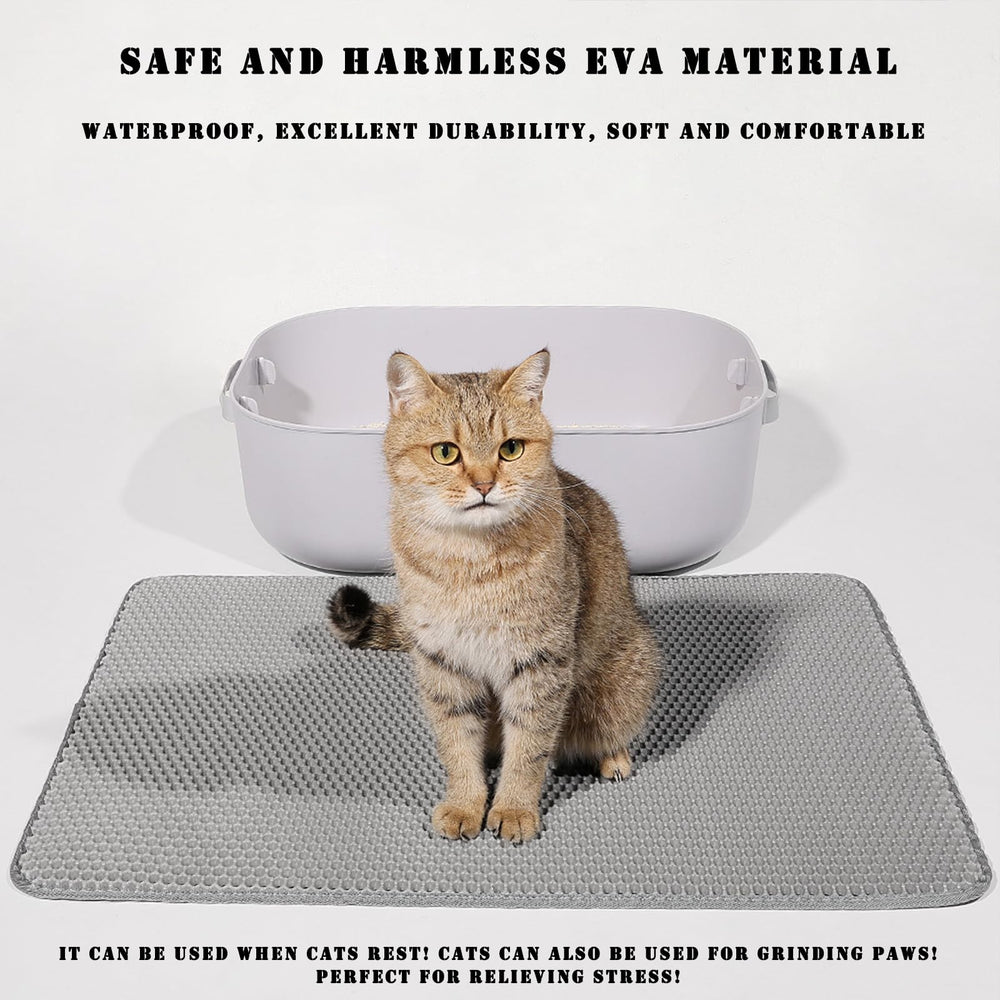 HCY&WLD cat litter mat easy-clean surface for quick removal and reuse