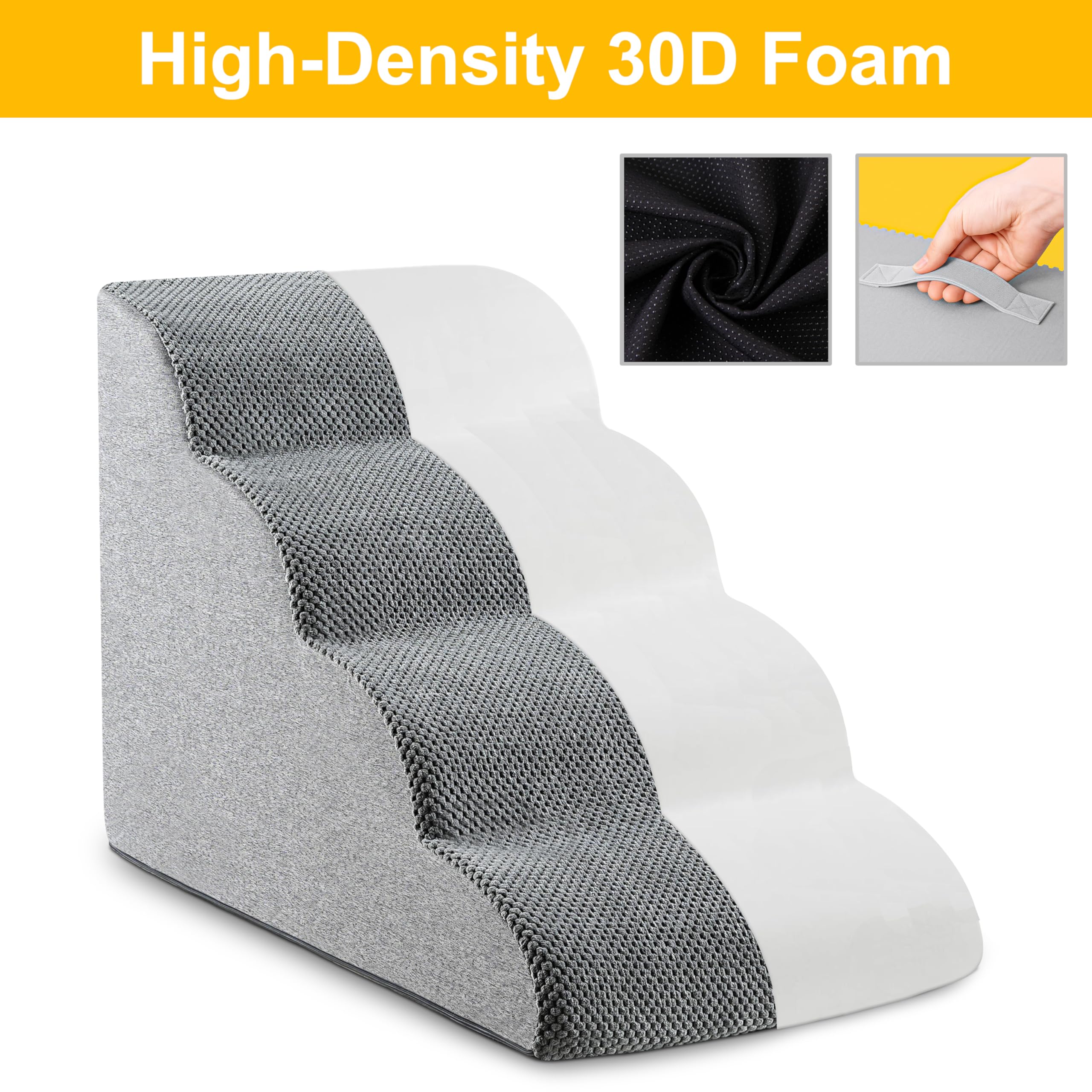 HCYLHXQ dog stairs waterproof cover closeup illustrating easy cleaning and durability