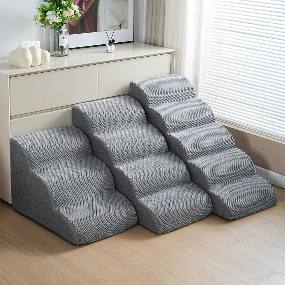 HCYLHXQ lightweight pet stairs in room demonstrating easy maneuverability
