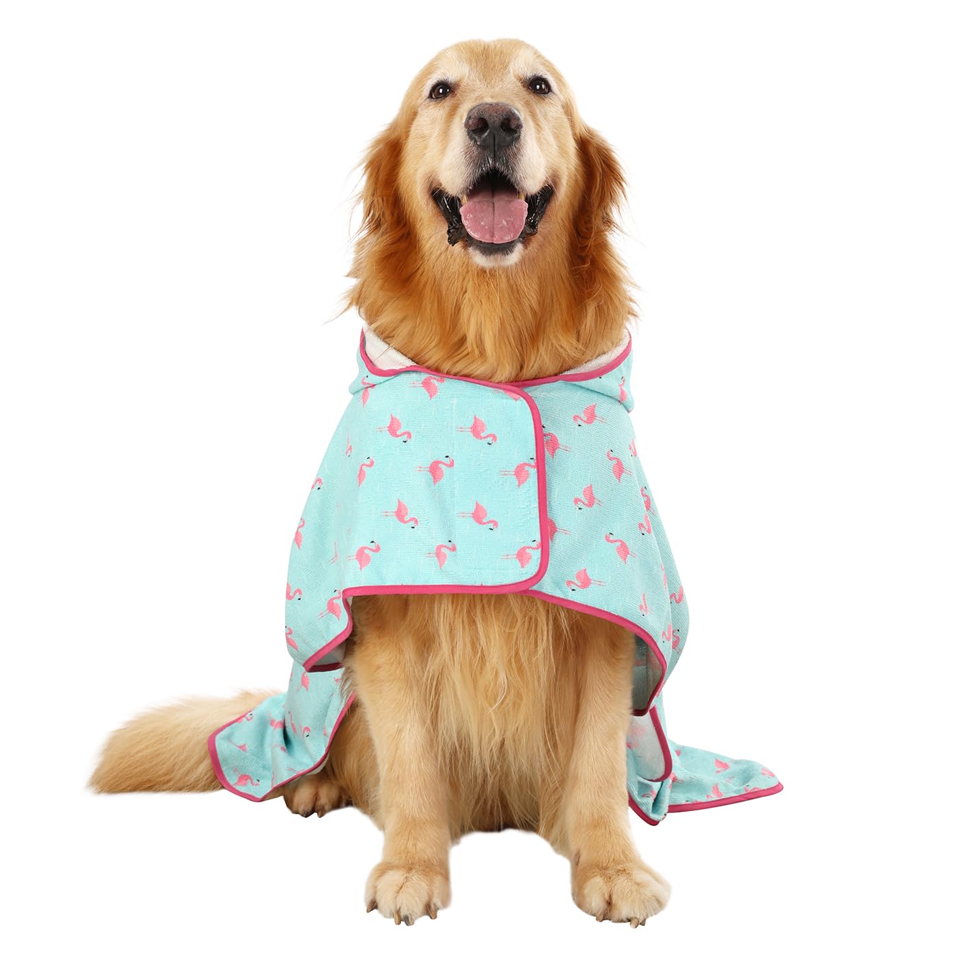 HDE dog robe XL-XXL fits larger breeds with soft microfiber drying.