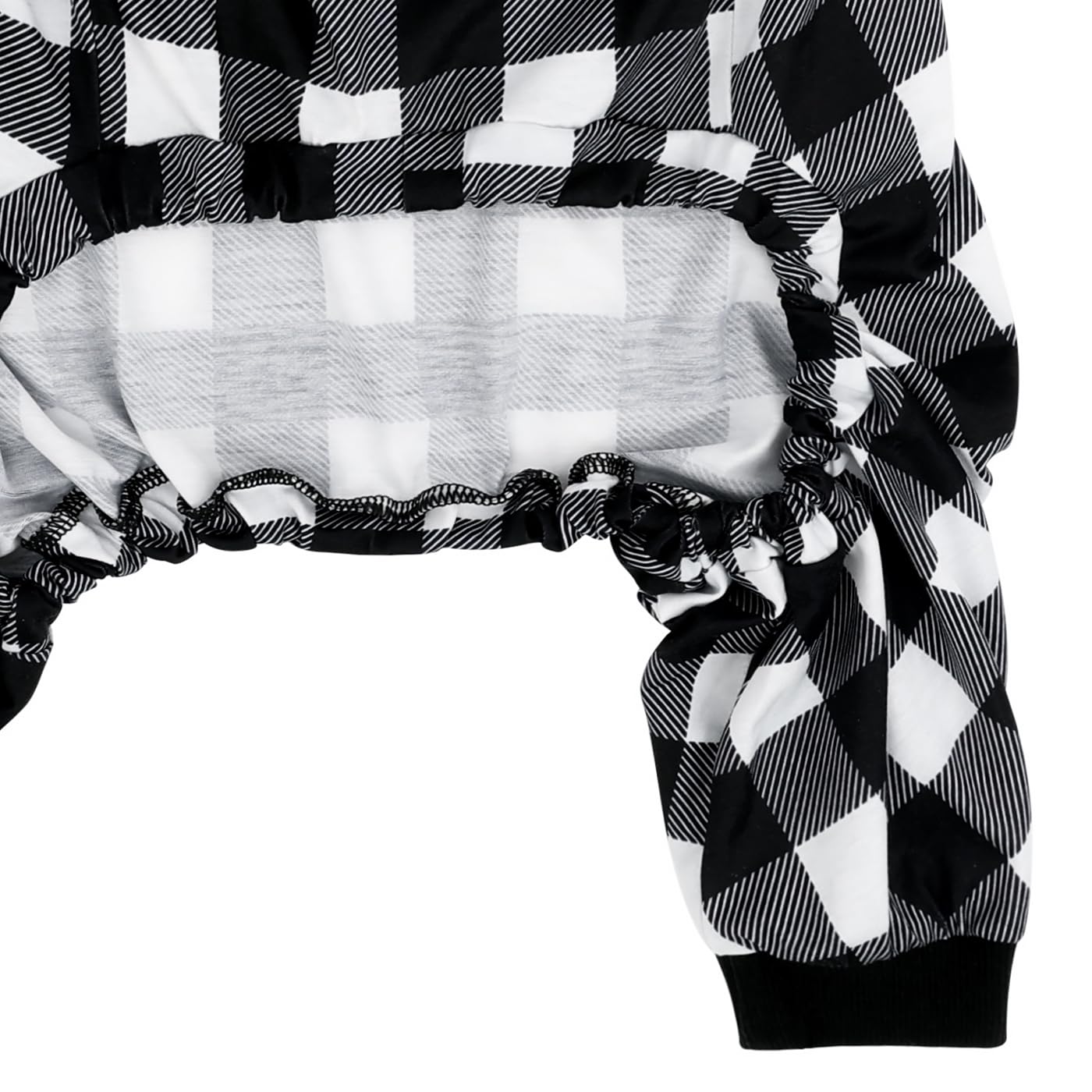 HDE dog pajamas 3XL fit-range accommodates bigger dogs for comfy lounging.