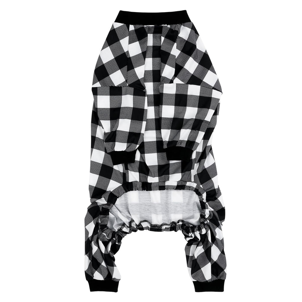 HDE dog pajamas buffalo plaid pattern adds cute, photogenic style for cozy home moments.