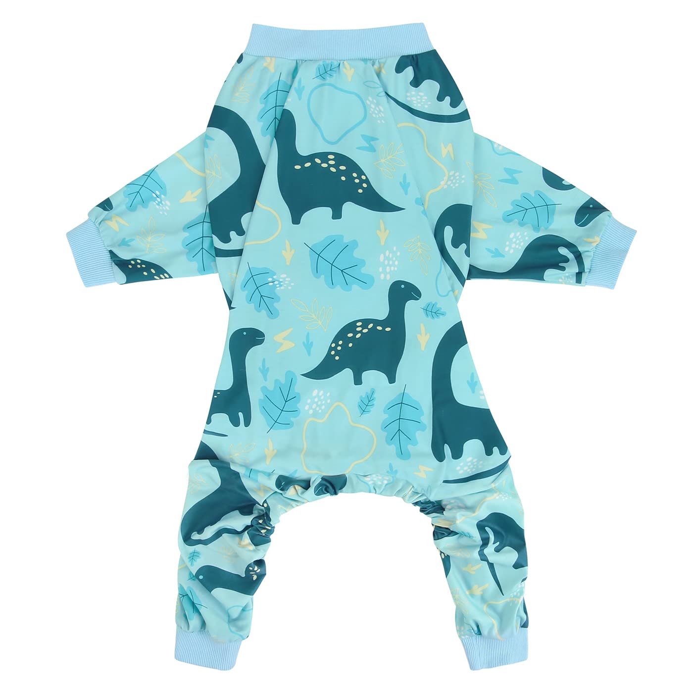 HDE Dog Pajamas elastic ribbed cuffs keep legs in place