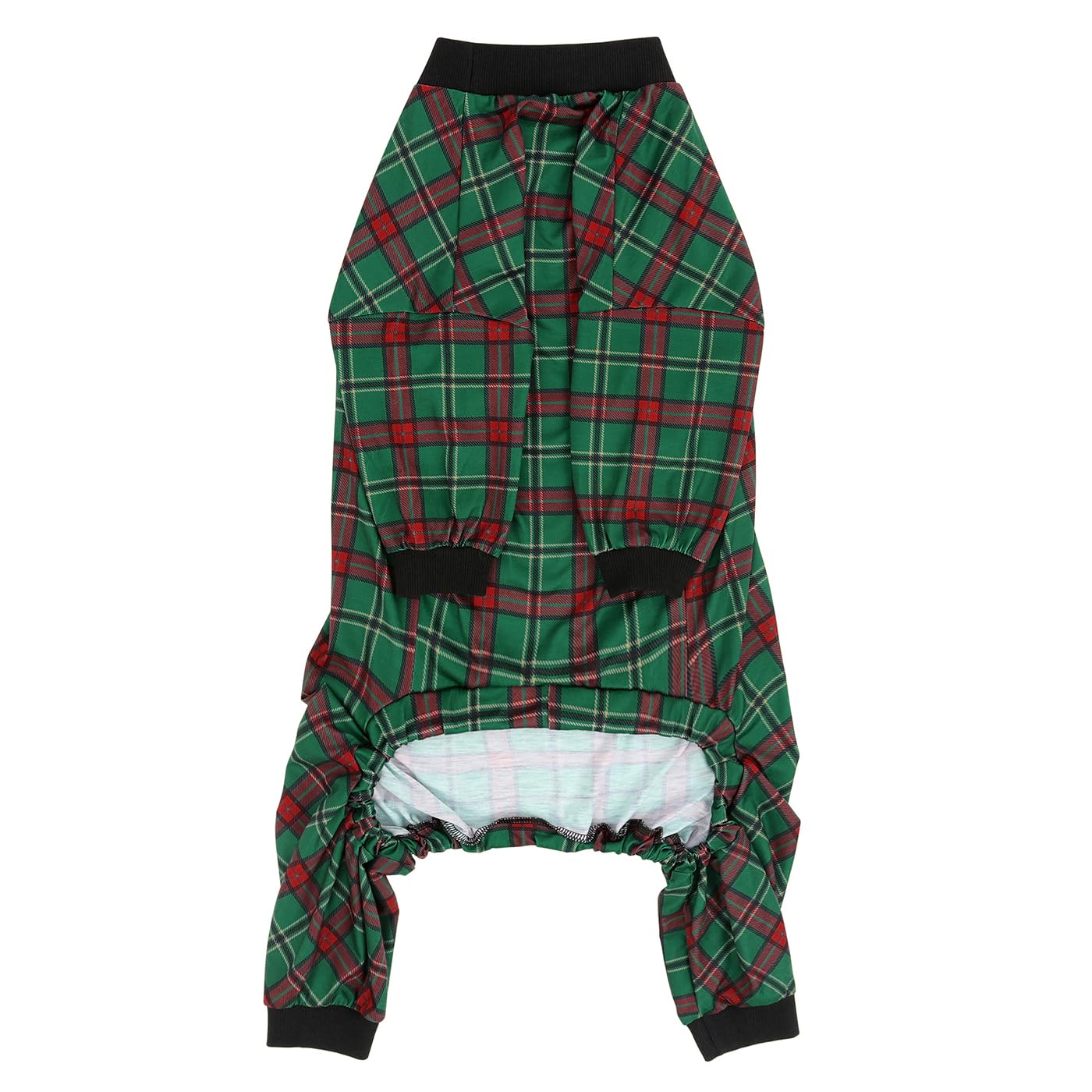 HDE Dog Pajamas holiday plaid adds festive charm to walks