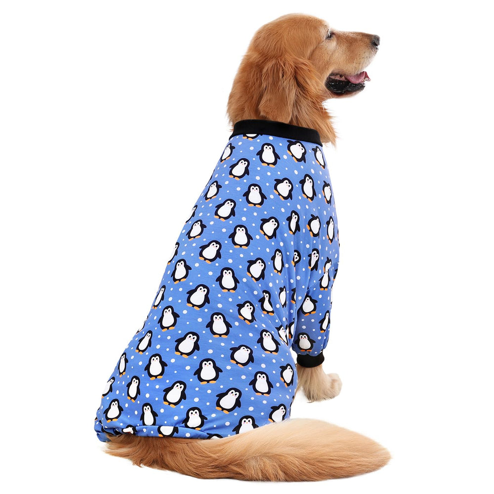 HDE dog pajamas pullover design elastic cuffs for quick on/off
