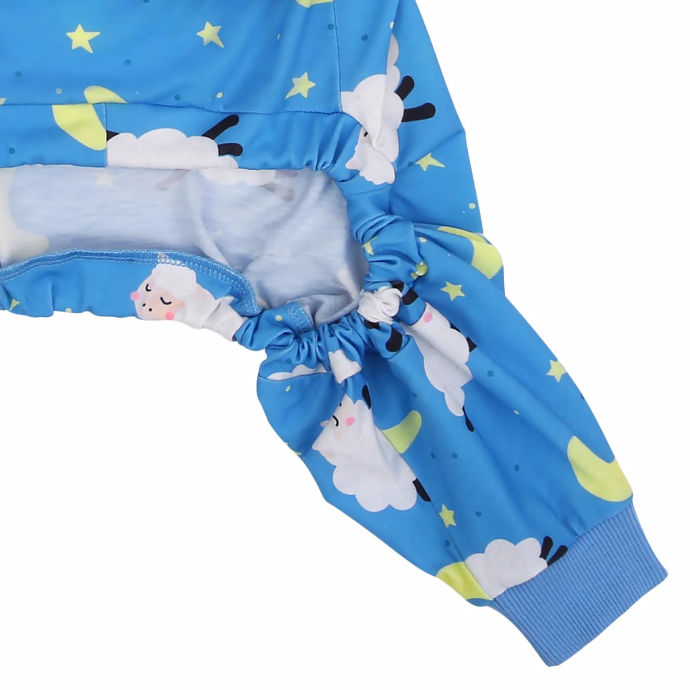 HDE Dog Pajamas size display showing multiple sizes for different breeds