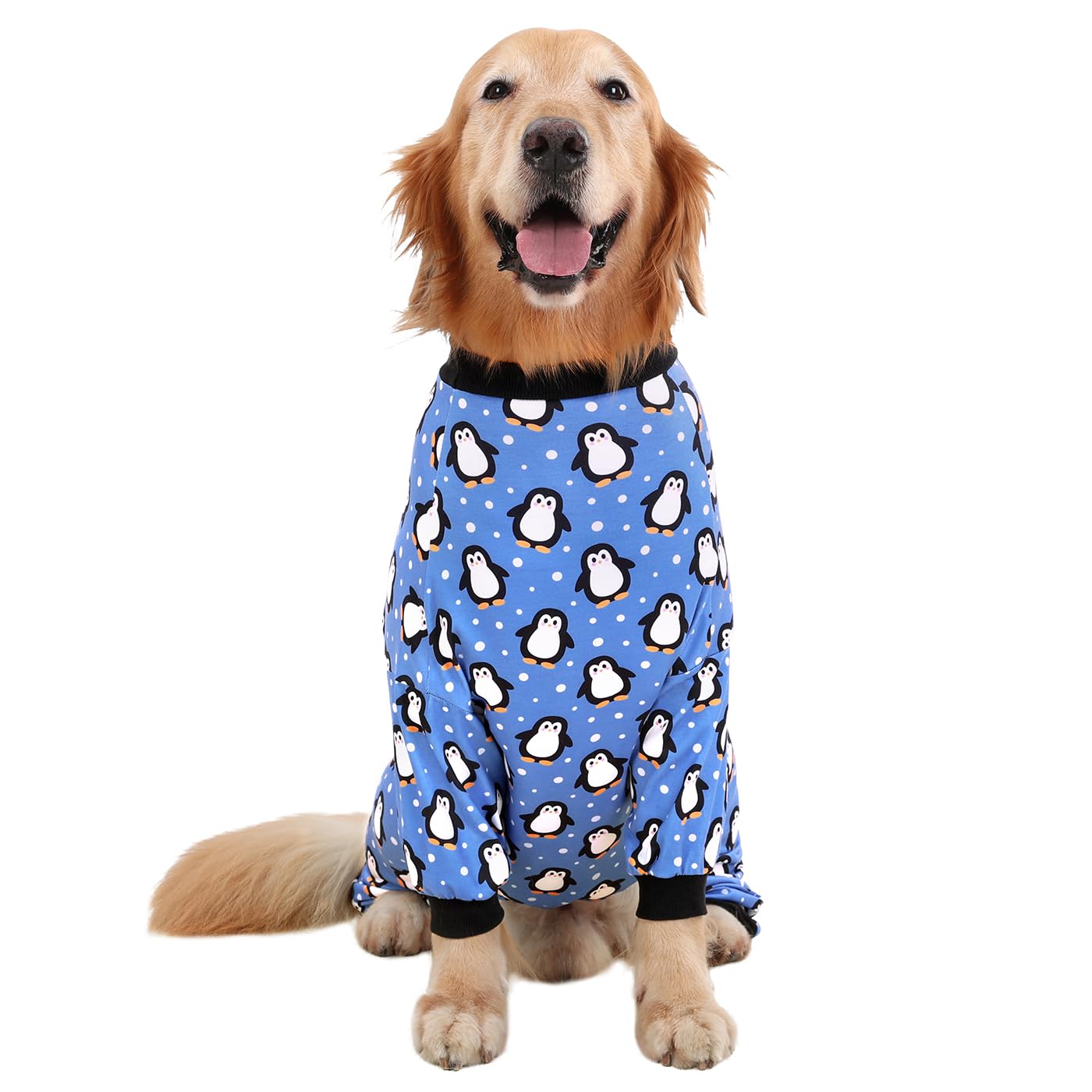 HDE dog pajamas stretchy soft fabric highlight comfort and easy wearing