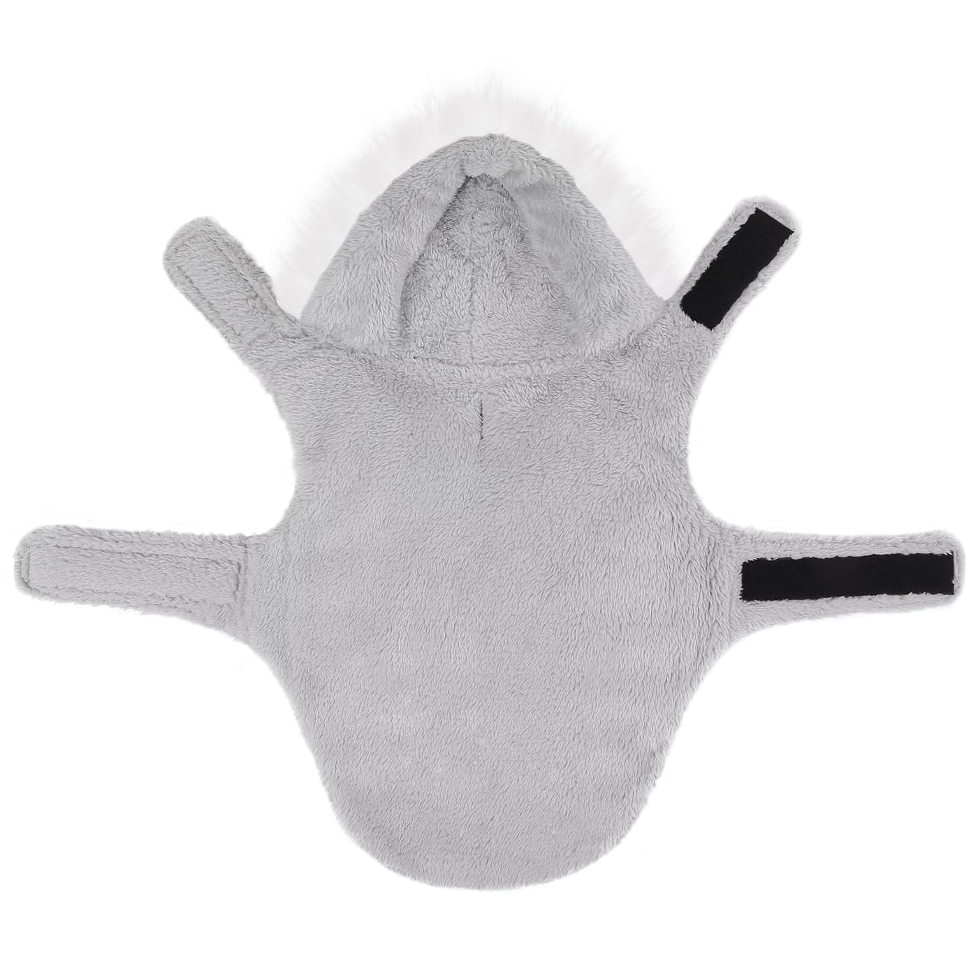 HDE dog puffer jacket size chart shows S to XXL for snug, adjustable fit.