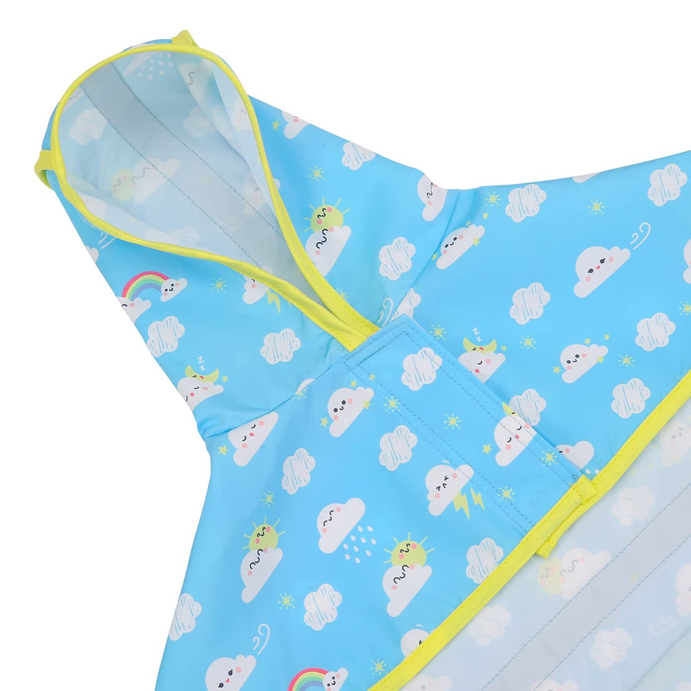 HDE dog raincoat harness opening lets leash attach without removing coat