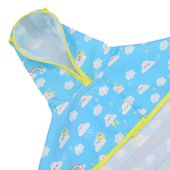 HDE dog raincoat harness opening lets leash attach without removing coat