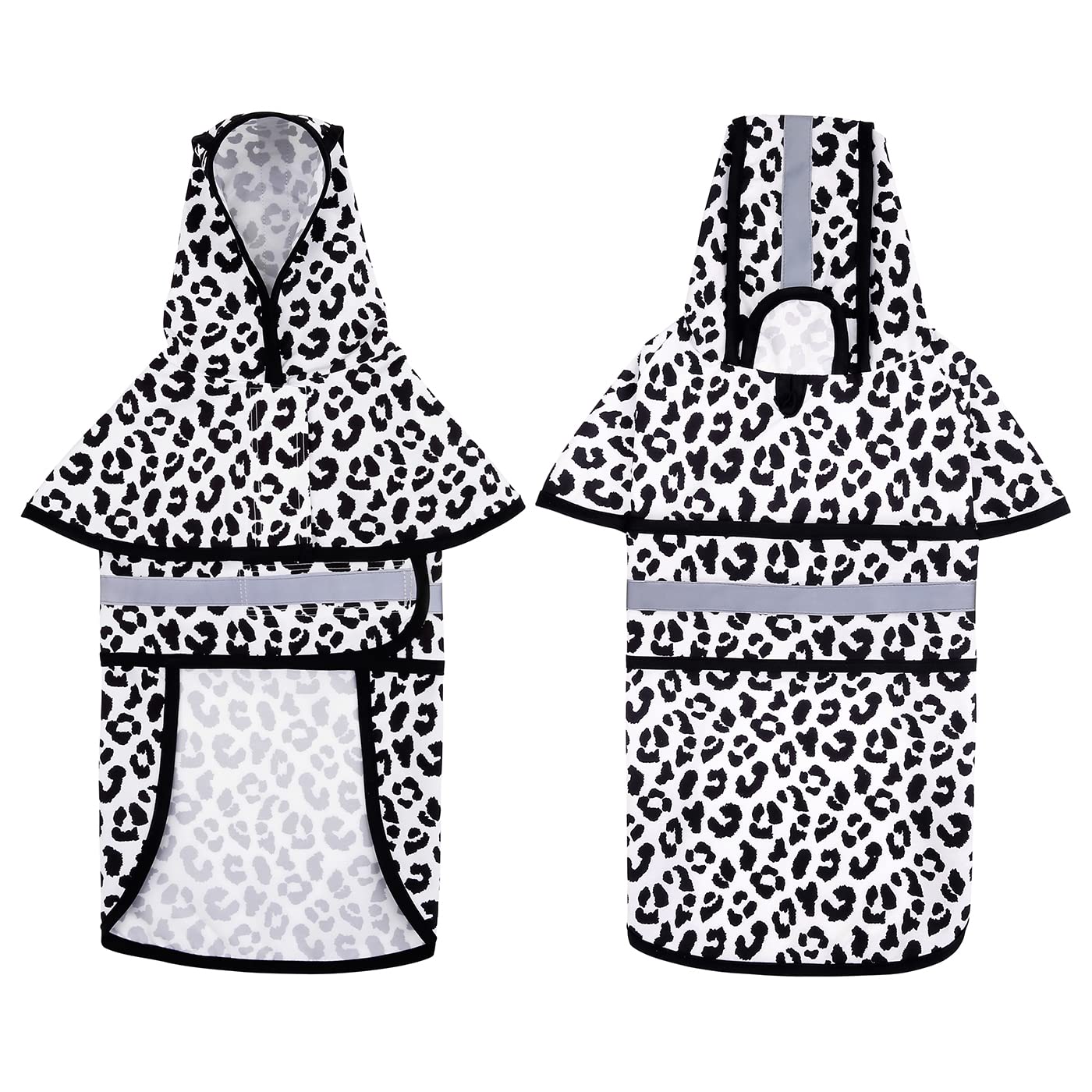 HDE dog raincoat adjustable hood for a secure, comfortable fit