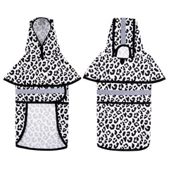HDE dog raincoat adjustable hood for a secure, comfortable fit