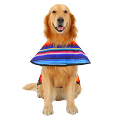 HDE dog raincoat hooded poncho side view with adjustable belly strap for secure fit