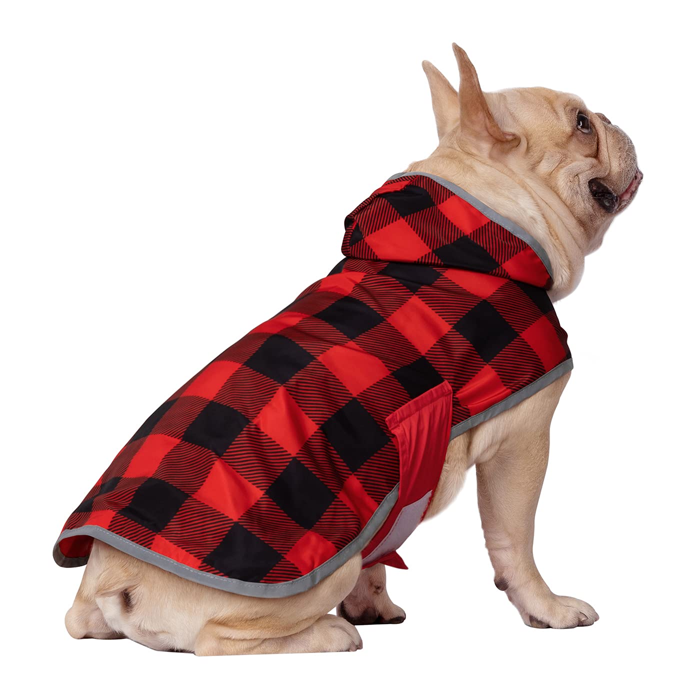 HDE dog coat includes leash hole for easy leash attachment