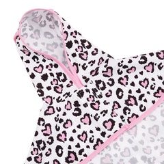 HDE dog raincoat Leopard Hearts XL water resistant fabric keeps dry in drizzle