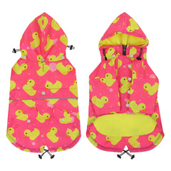 HDE dog raincoat poncho made of water-resistant nylon keeps your dog dry