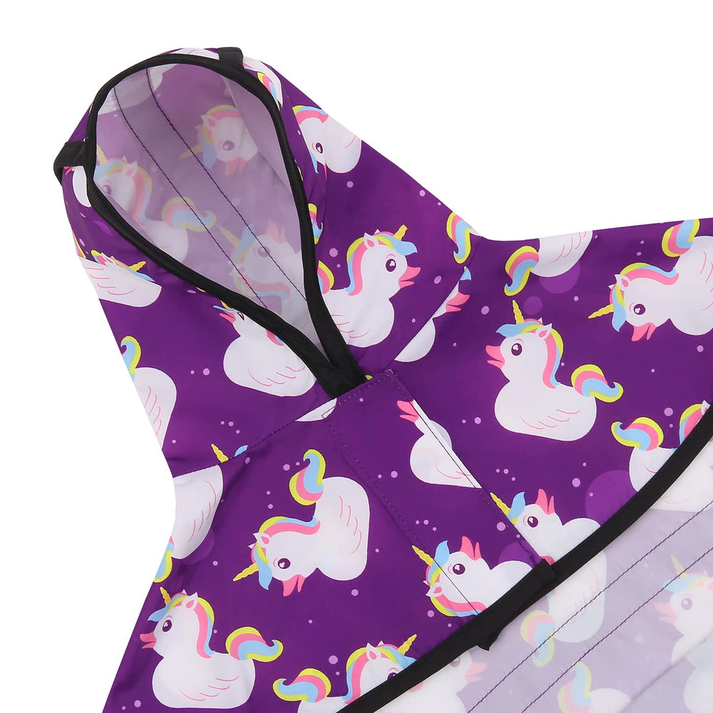 HDE dog raincoat reflective stripe boosts visibility in low light