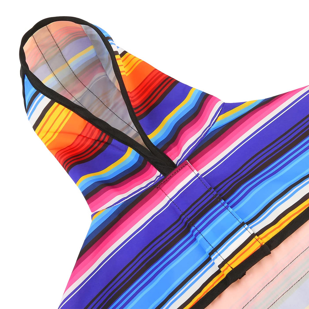 HDE dog raincoat reflective strip enhances visibility for night walks