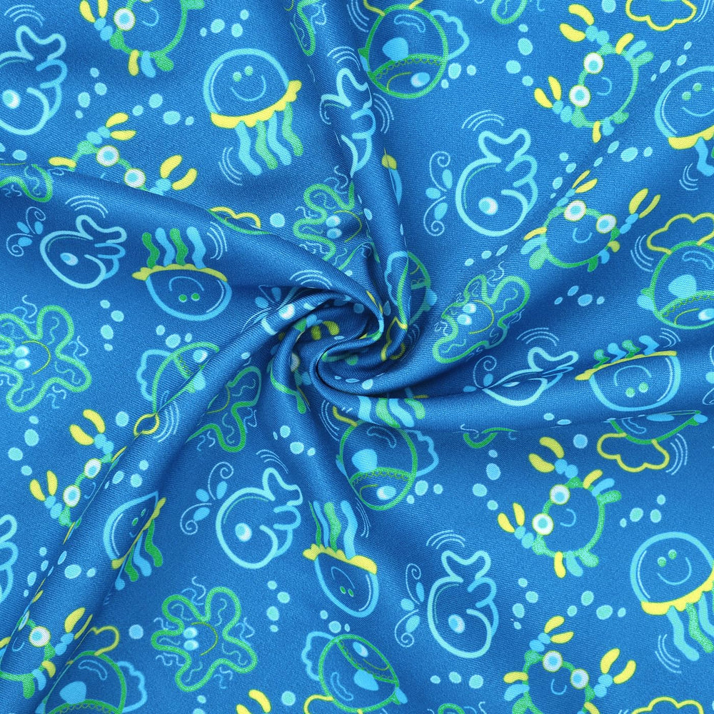 HDE dog swim trunks worn by a dog at the beach for stylish summer fun
