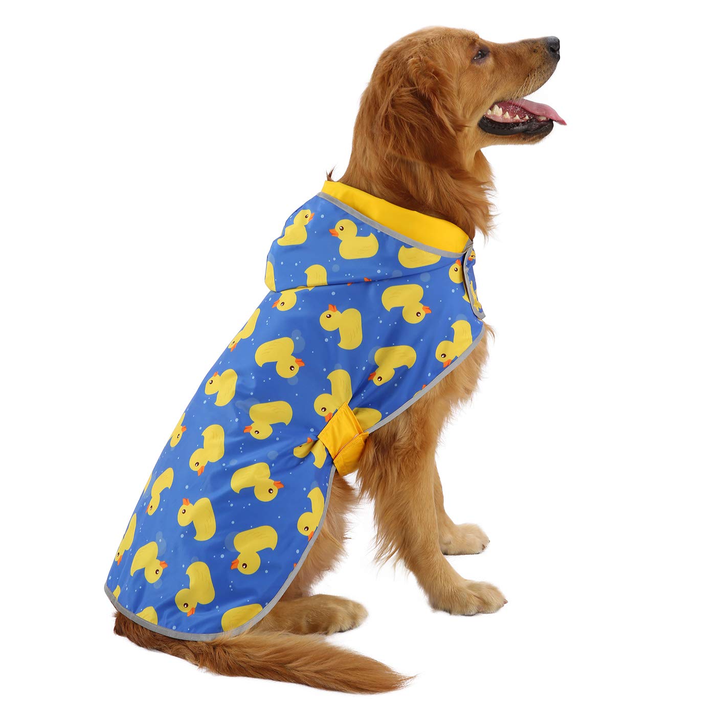 HDE packable dog raincoat folded into pocket for travel and storage