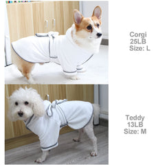 HDKUW dog bathrobe demonstrates fast-drying performance after swimming