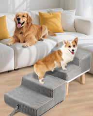 Hdnbsp Dog Ramp Ottoman open stairs showing easy couch access.