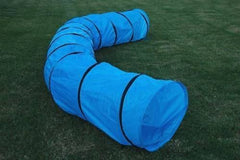 HDP 18ft dog agility tunnel open design for at-home training and confidence building.