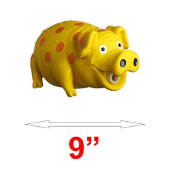 HDP Multipet latex grunting toy Goblet pig close-up supports sensory fun and bite-safe play