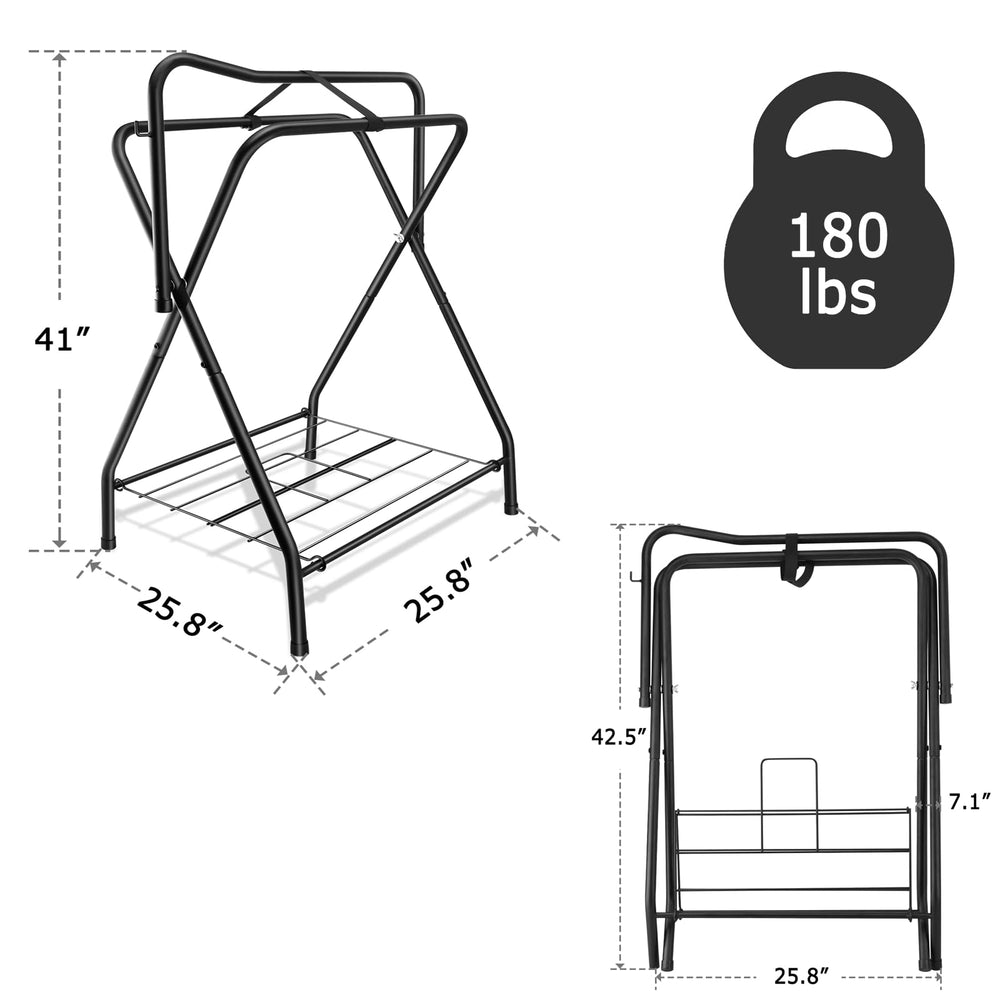 HDYEGY detachable saddle rack for safe, space-saving storage.