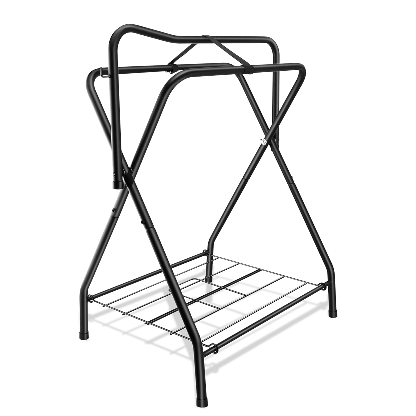 HDYEGY folding saddle rack assembly for quick setup and saddle display.