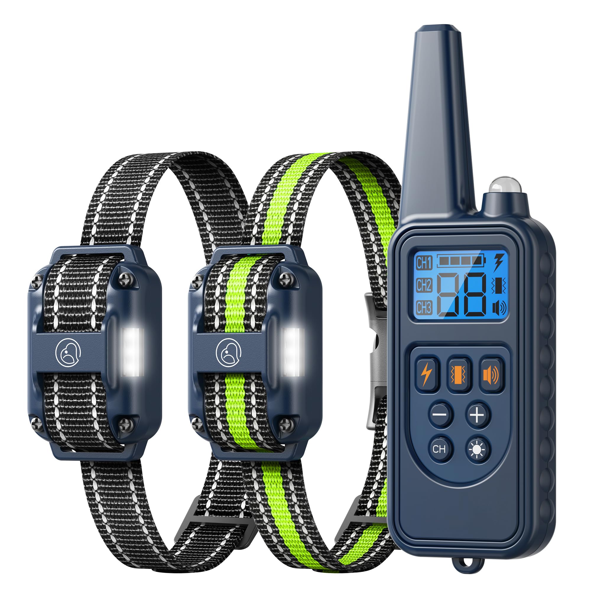Heaflex collar close-up highlights a soft strap for comfortable all-size dog training