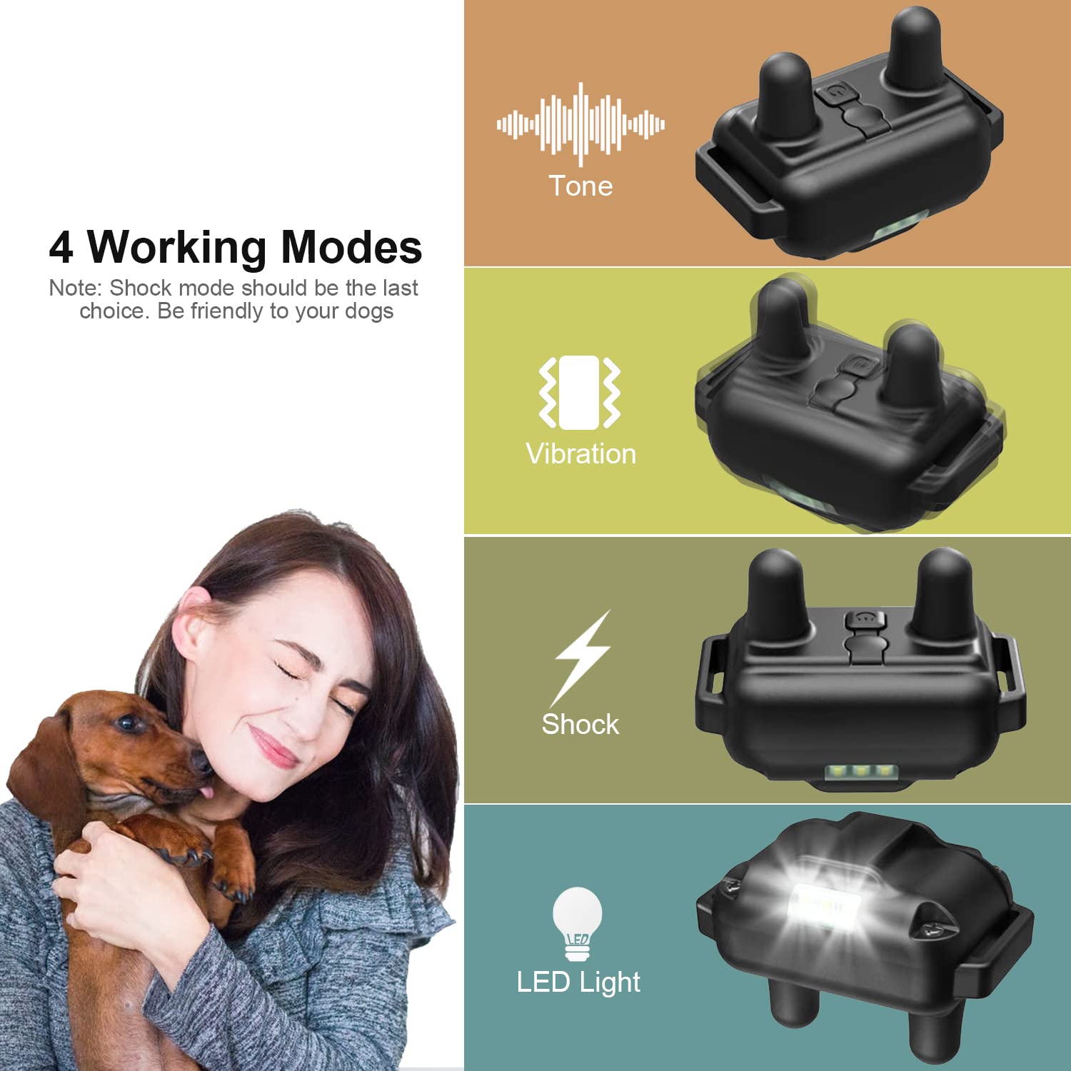 Heaflex waterproof dog training collar IP67 ready for outdoor adventures.