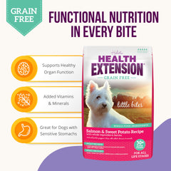 Health Extension 30+ superfoods blend featuring turmeric and berries.