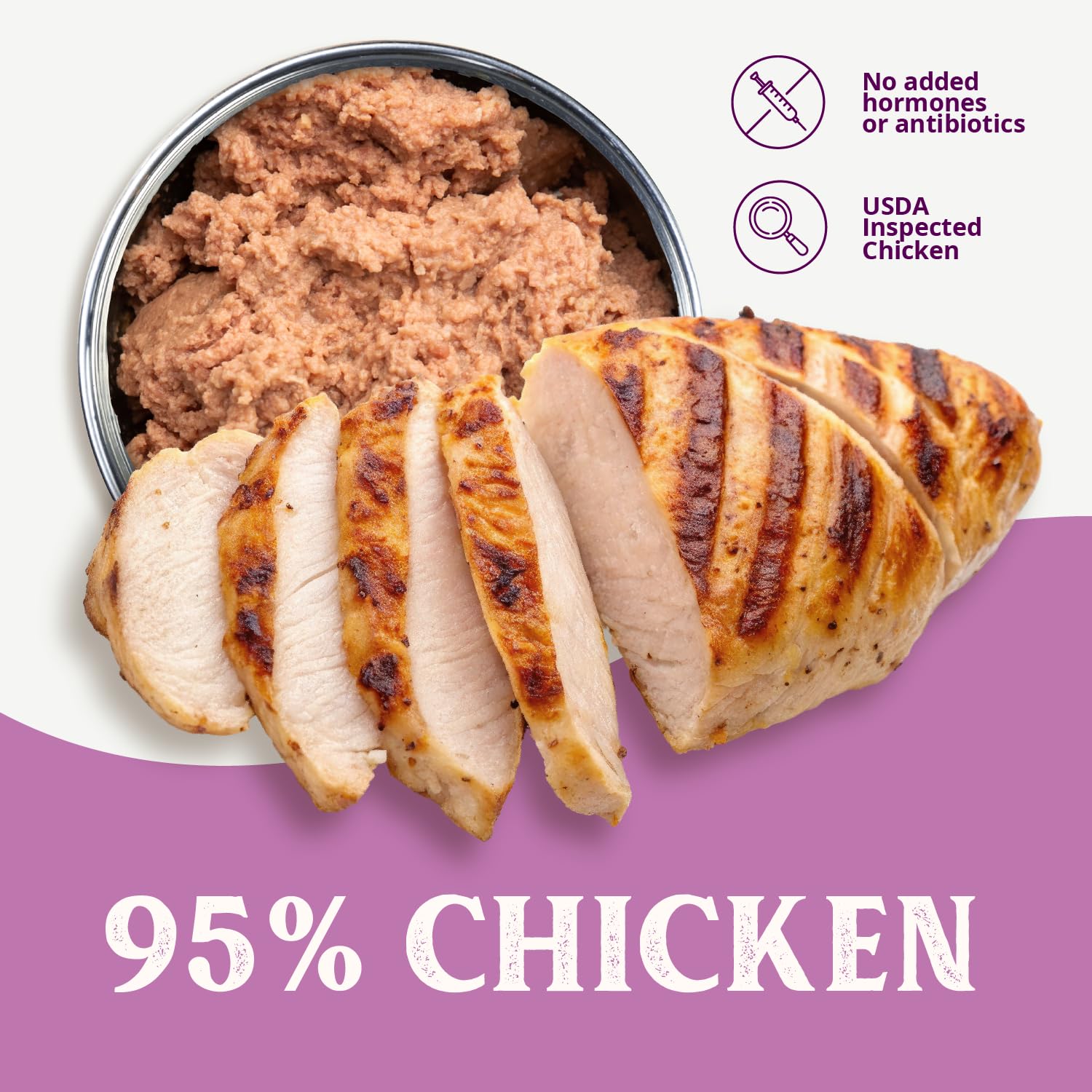 Health Extension 95% Chicken wet dog food case-pack-24 for steady meals