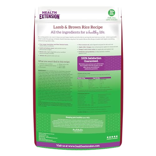 Health Extension all-life-stages-diet: balanced nutrition for puppies to seniors.