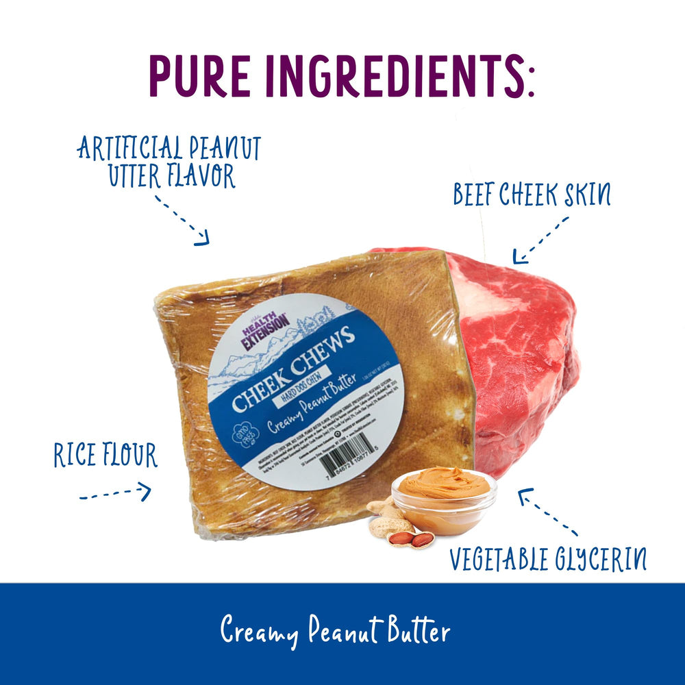 Health Extension Cheek Chews dog chew session captures focused playtime and oral care