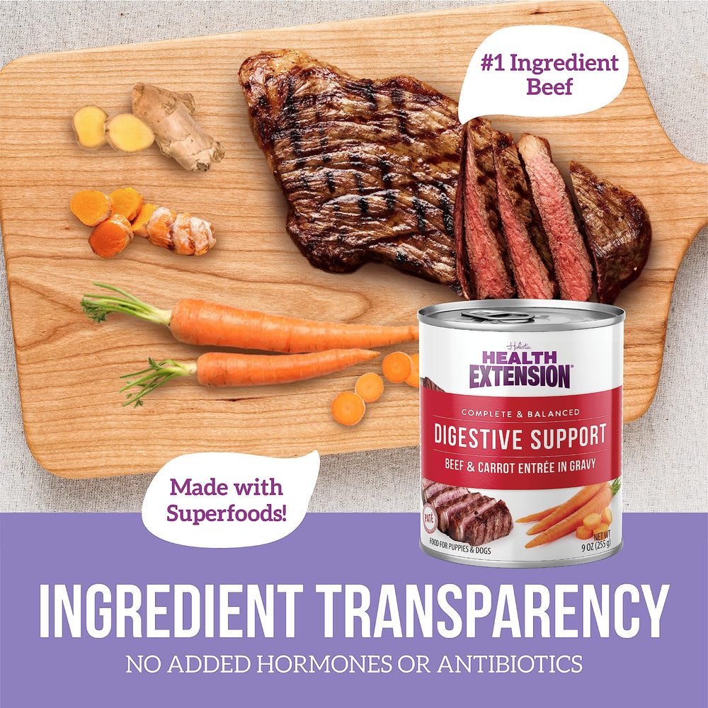 Health Extension nutrient-packed ingredients emphasizing balanced nutrition.