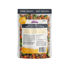 Health Extension Gently Cooked Lamb & Carrot close-up highlights fresh ingredients for balanced nutrition.
