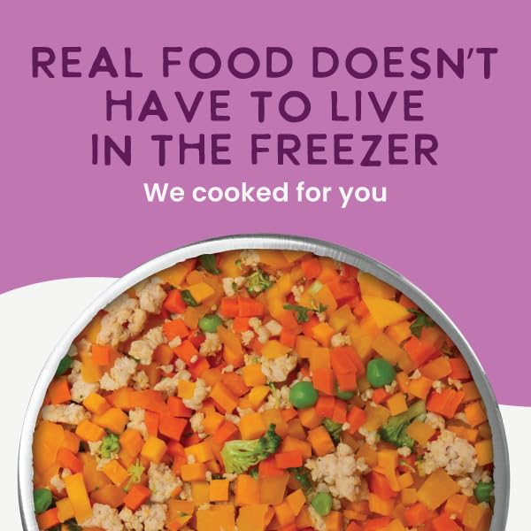 Health Extension human-grade ingredients dog food with fresh vegetables.