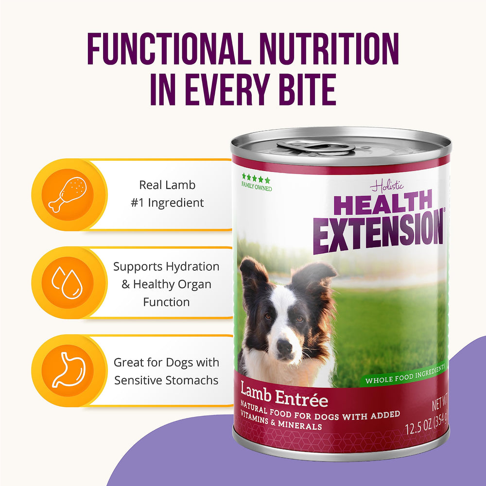 Health Extension Lamb Entrée pâté texture gentle on sensitive stomachs