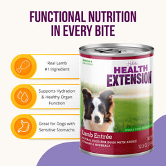 Health Extension Lamb Entrée pâté texture gentle on sensitive stomachs