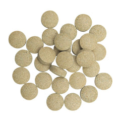 Health Extension lifetime multivitamin tablet close-up highlights essential vitamins for coat health.